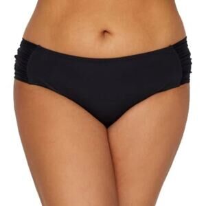 Becca Etc Low Rise Shirred Bikini Bottom 2X NWT